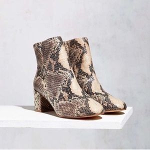 Urban Outfitters Thelma Snakeskin Booties